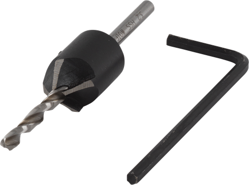 Preforatura Wolfcraft | con svasatore | ø3,2-12 mm | 1 pezzo - 2498000