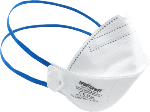 Maschere pieghevoli Wolfcraft | ffp2 | 2 pezzi - 4945000