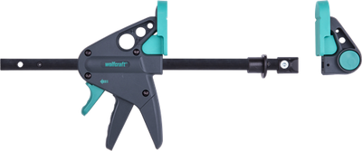 Wolfcraft Wolfcraft da lavoro da lavoro morsetto Pro 65-150-W Nero e verde