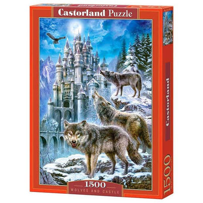 Castorland Puzzle Castle con lobos 1500 piezas