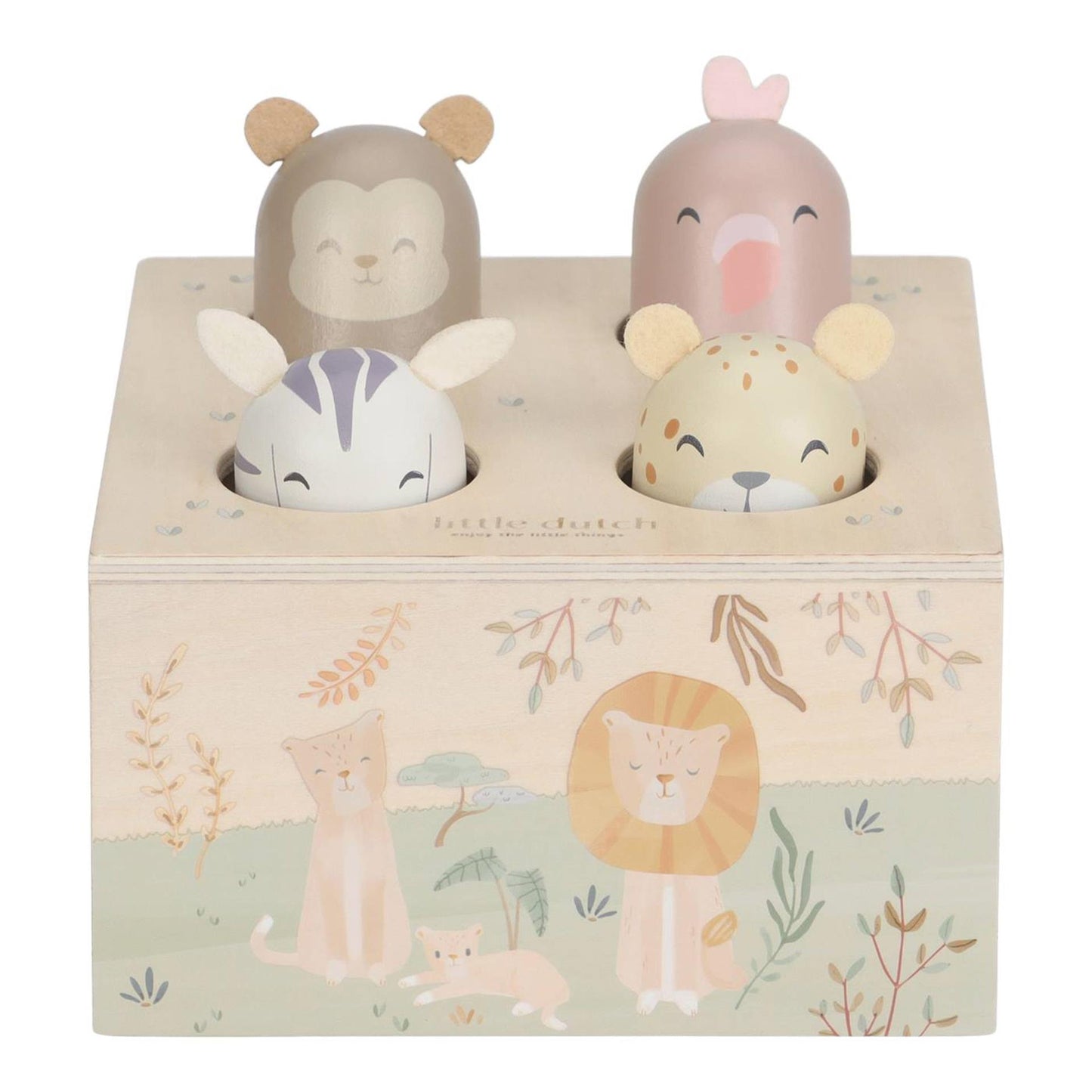 Piccoli giocattoli pop-up Dutch Safari Friends FSC
