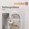 Lucchetto Meister acciaio 40mm l - wu9517120