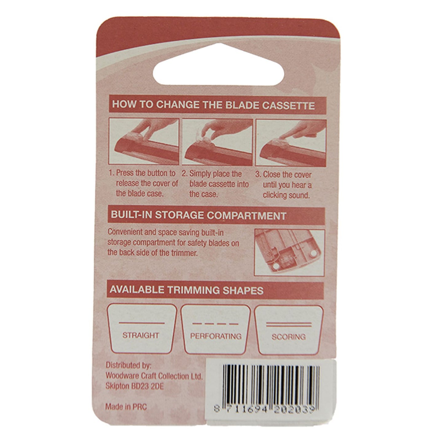 Woodware • cuchilla de repuesto incisora para mini recortadora t400