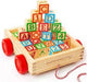 Dinotoys Apeldoorn Bloque de madera con letras y números