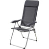Sedia da campeggio grigia 69x58x111 cm