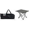 Redcliffs mesa de camping metal negro 56x40x46cm