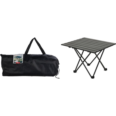 Tavolo da campeggio Redcliffs in metallo nero 56x40x46 cm