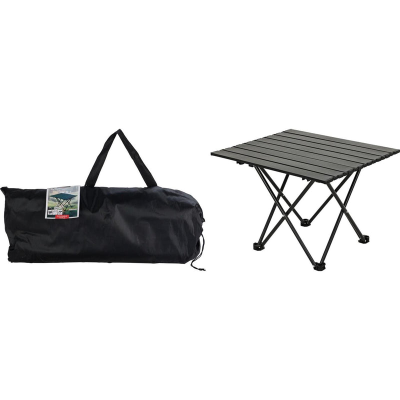Redcliffs mesa de camping metal negro 56x40x46cm