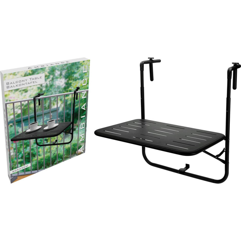 Tavolo da balcone Ambience 60x43x70cm nero