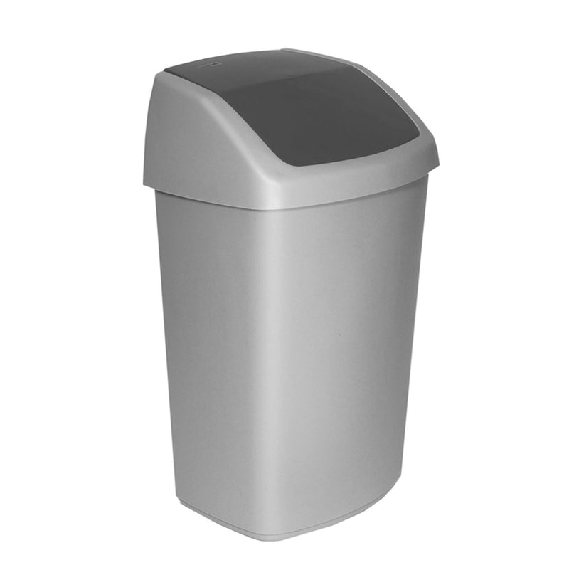 Curver portarifiuti Swing argento antrac. 50 l