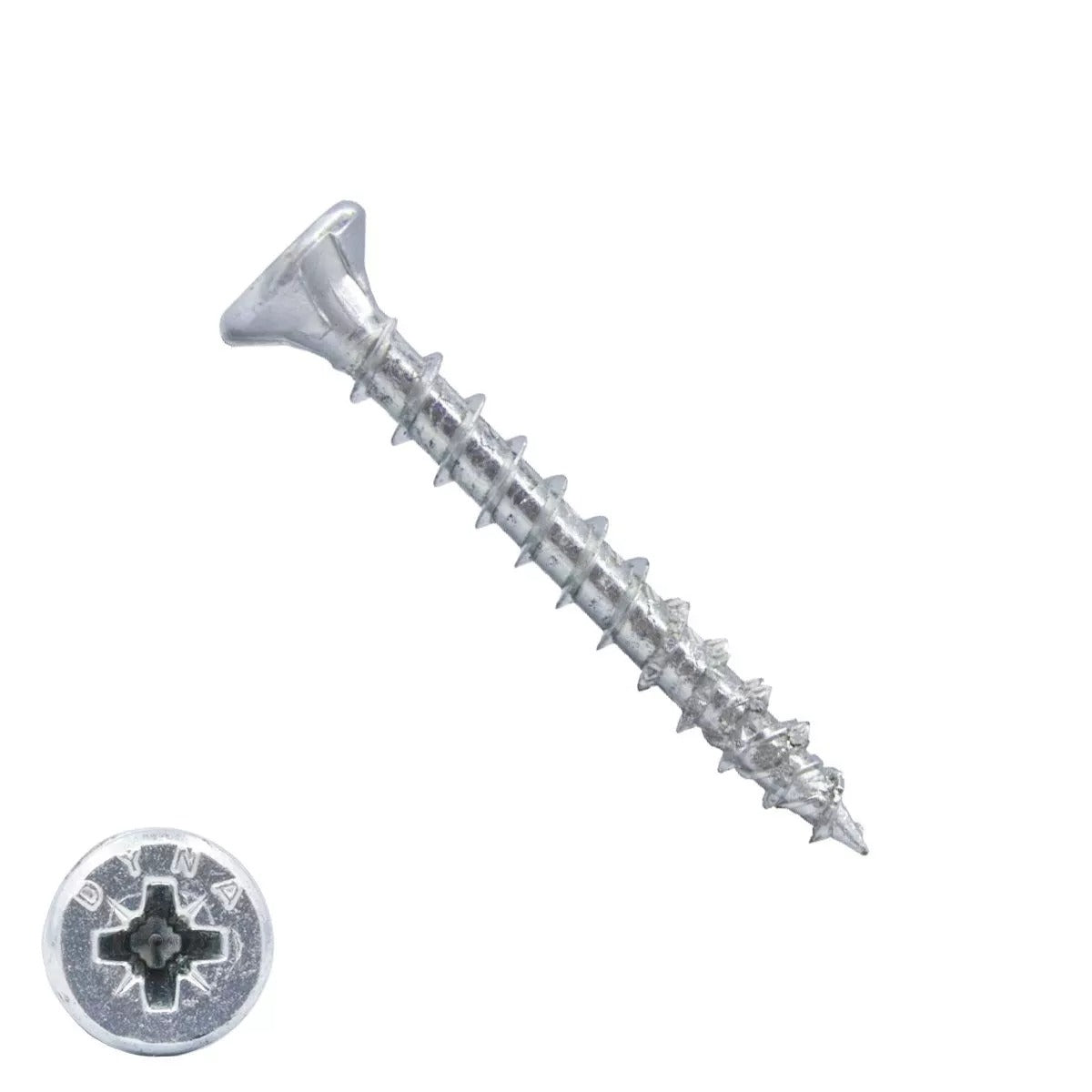 Tornillo aglomerado dynaplus uni tornillo vz (galvanizado) pk (cabeza plana) pz2 4.0x35 | 200 piezas - 0280.01.25401