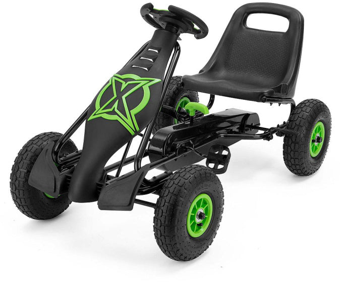 Xootz Viper Go Kart Skelter Junior Black Green