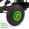 Xootz Viper Go Kart Skelter Junior Zwart Groen