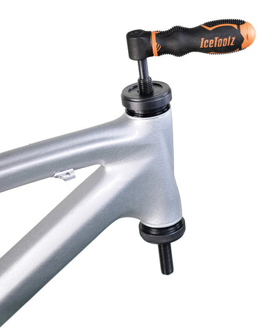 Prensa de dirección y pedalier Icetoolz xpert hasta ø1.1 2", máx. 210 mm, e148
