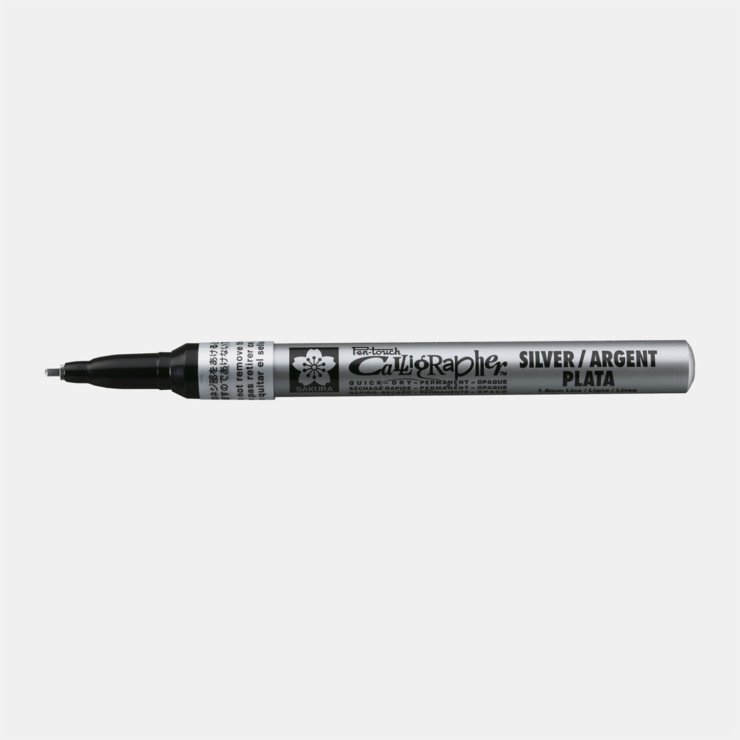 Caligrafia permanente di Sakura Pen-Touch Caligrafia 1,8 mm d'argento