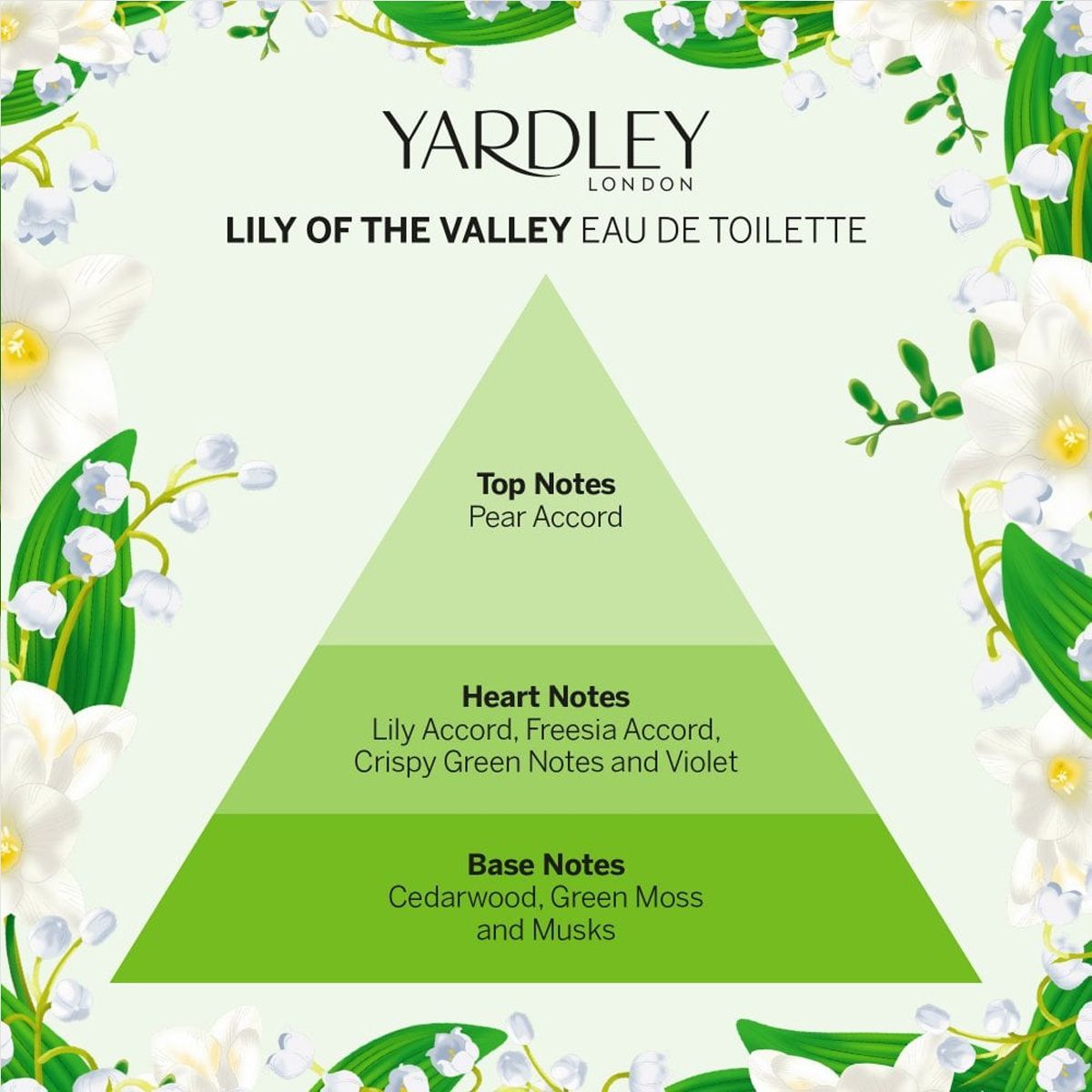 Yardley London Inglés Eau de Toilette Lily del valle 50ml