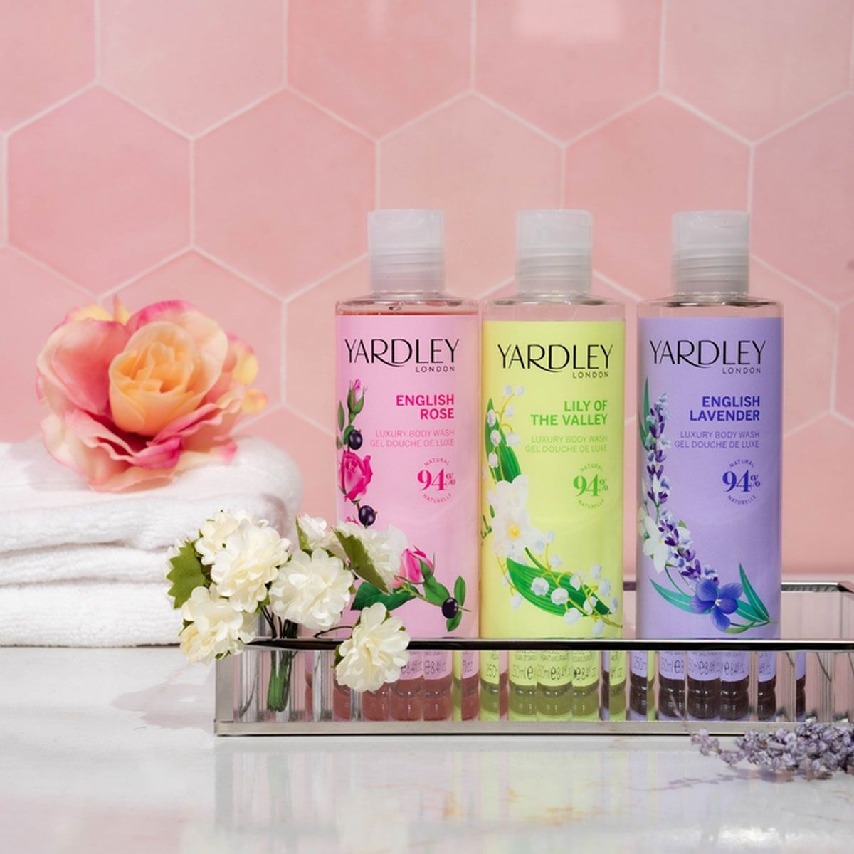 Yardley London English Body Wash Rose 250 ml