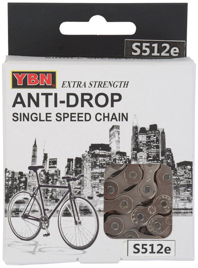 Ybn singlespeed e-bike chain s512e s2 136 links 1 2”x1 8”