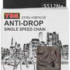 Ybn singlespeed e-bike chain s512ne s2 136 links 1 2”x3 32”
