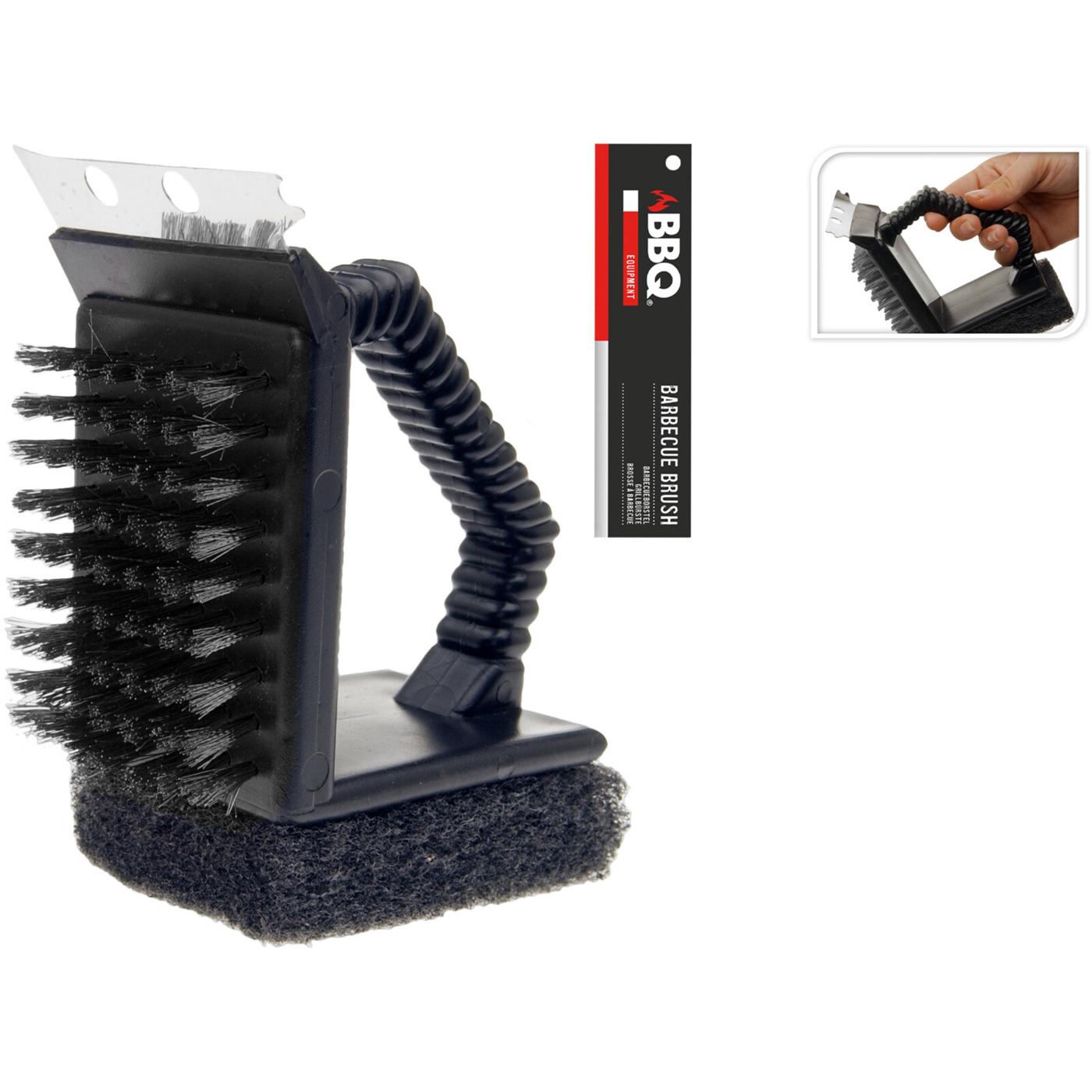 CAMPINGMEISTER BARBECUE 3IN1 BRUSH NERO