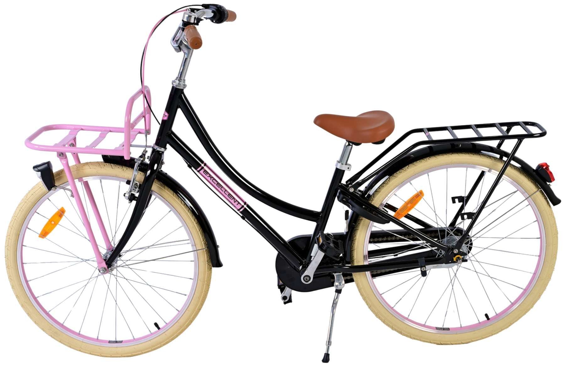 Vlatare eccellente bicicletta per bambini - ragazze - 24 pollici - nero - 3 marce