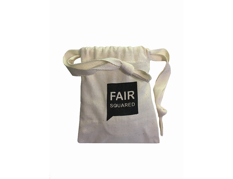 Bolsa de jabón de algodón cuadrado