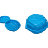 Sandbox con shell del coperchio 102 x 88 x 20 cm blu
