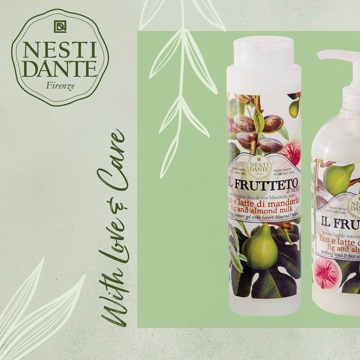 Nesti dante il frutteto fig almond milk douchegel 300ml
