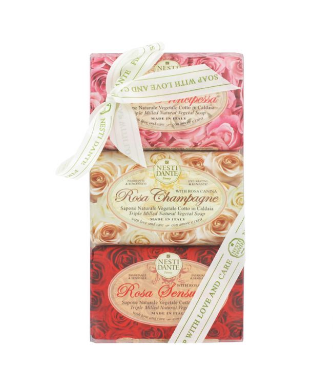 Nesti Dante Nesti Dante Jabón de regalo Rosa 3x150gr.