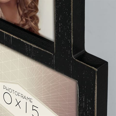 Marco de fotos ZEP AF546B PADOVA NEGRO 3X10X15 CM