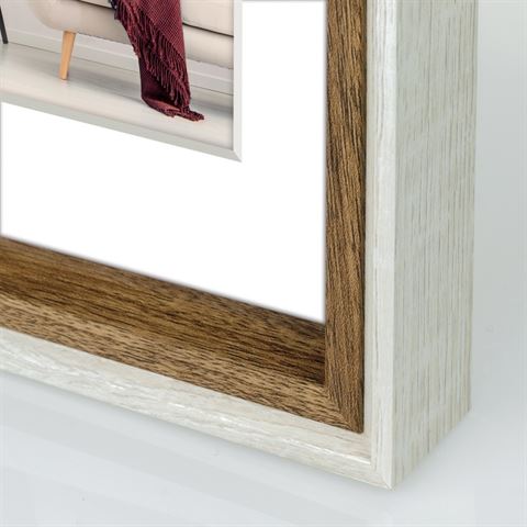 Frame di foto Zep DN730W Palmi White 20x20 30x30 cm