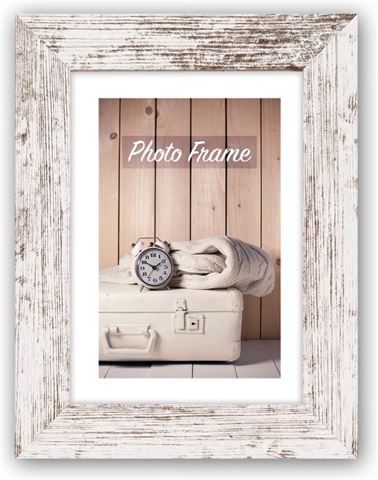 Frame di foto ZEP V21546 Nelson 6 White Wash 40x50 cm