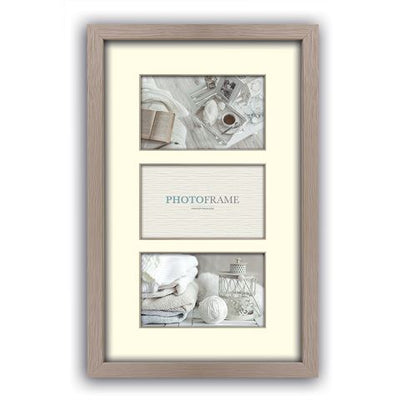 Frame di foto ZEP V33102 Regent 2 Taupe 3x 10x15 cm (23x40)