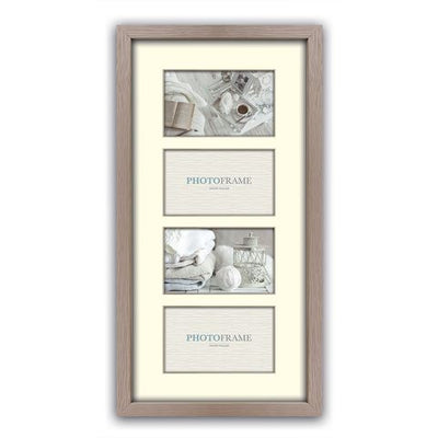 Frame di foto ZEP V34102 Regent 2 Taupe 4x 10x15 cm (26x53)