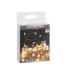 Lampeggiante a filo argento LED WW 100 LED 495cm