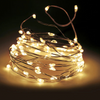 Lampeggiante a filo argento LED WW 100 LED 495cm
