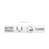 Lampeggiante a filo argento LED WW 100 LED 495cm