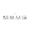 Filo argentato LED multicolore 320 LED 3190cm
