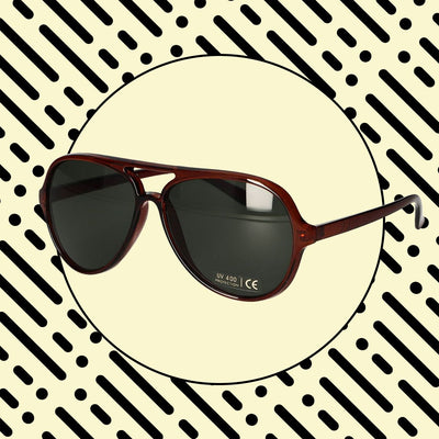 Spectrum Spectrum Gafas de sol Vintage Pilot Brown Ladies