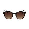 Spectrum zonnebril rond half tortoise zwart dames