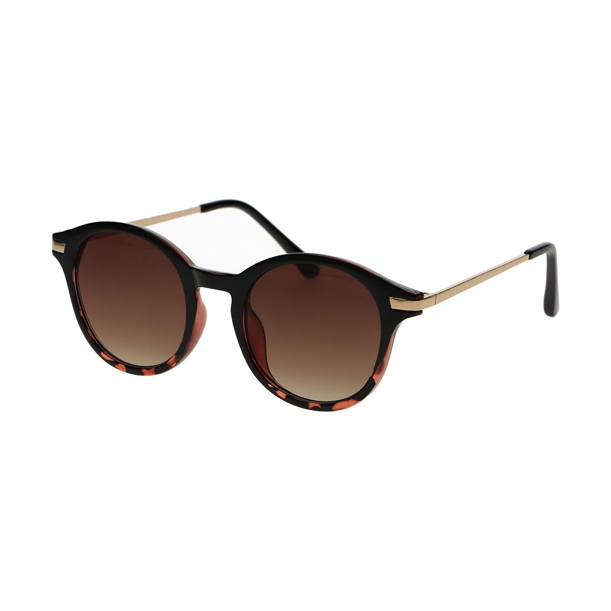 Spectrum Spectrum occhiali da sole intorno a metà tartaruga Black Ladies