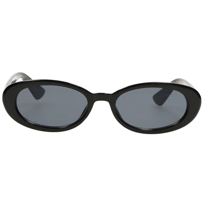 Gafas de sol Spectrum ovaladas de cristal ahumado negro para mujer
