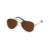 Spectrum Spectrum occhiali da sole pilota oro marrone bambini