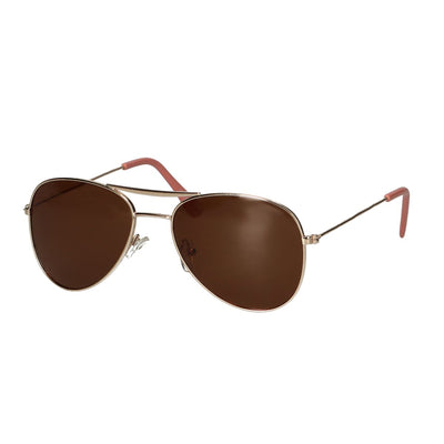 Spectrum Occhiali da sole pilota Girl rosa in vetro marrone