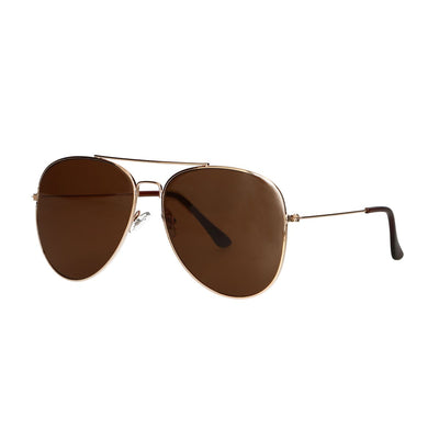 Gafas de sol de espectro Pilot Gold Brown Glass