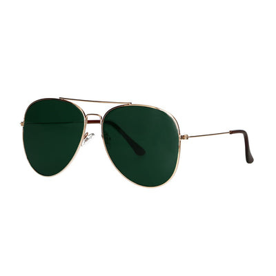 Gafas de sol de espectro Pilot Gold Green Glass