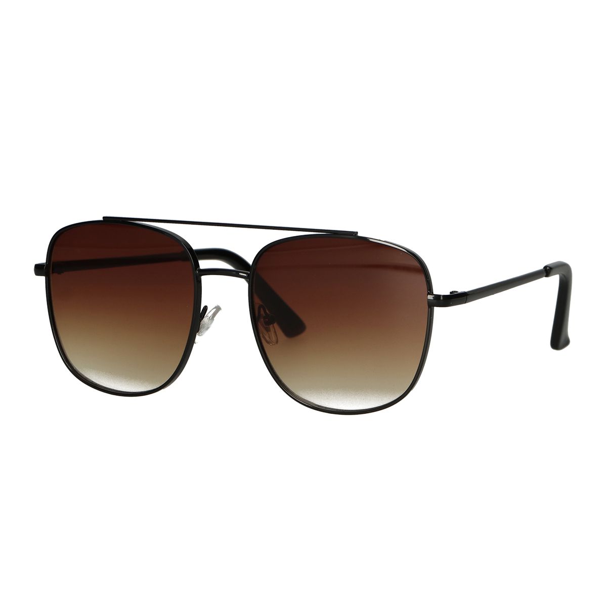 Spectrum Spectrum occhiali da sole Aviatore Black Brown Glass Men