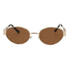 Gafas de sol Spectrum retro ovaladas metal marrón cristal