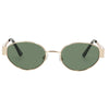 Gafas de sol Spectrum retro ovaladas metal cristal verde