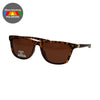 Espectro espectro gafas de sol polarizadas rectángulo tortuga damas marrones